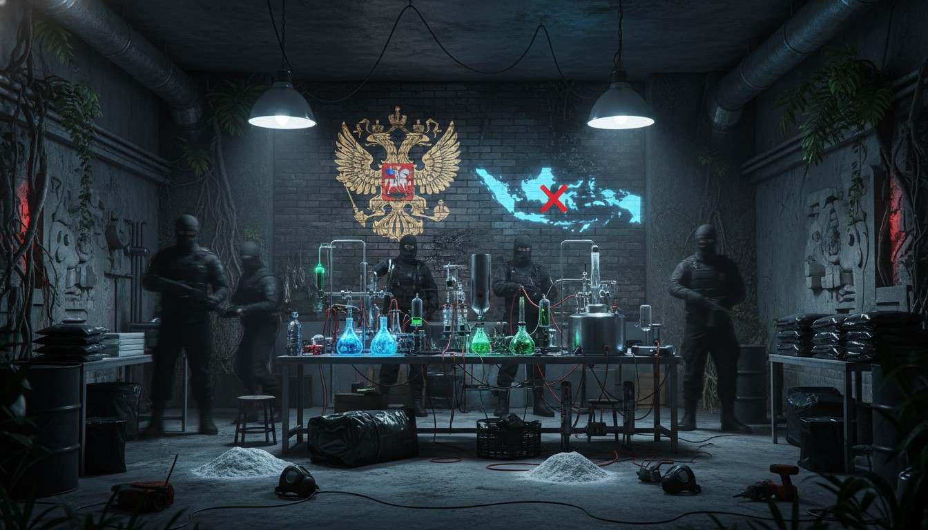 Bongkar Habis! Jejak Gelap Sindikat Rusia Bikin Pabrik Narkoba di Basement Villa Bali, Begini Modusnya