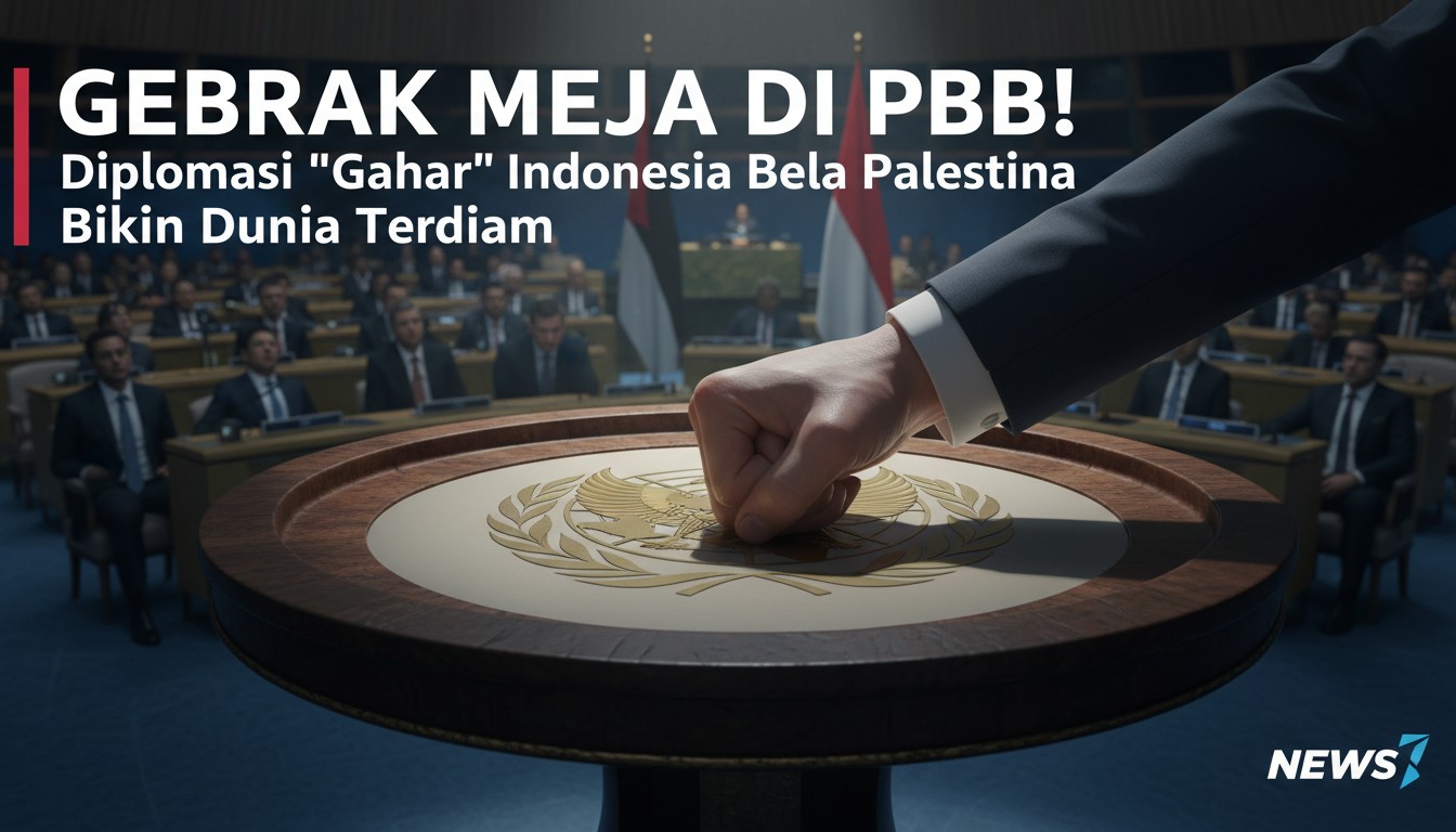 Gebrak Meja di PBB! Diplomasi 'Gahar' Indonesia Bela Palestina Bikin Dunia Terdiam