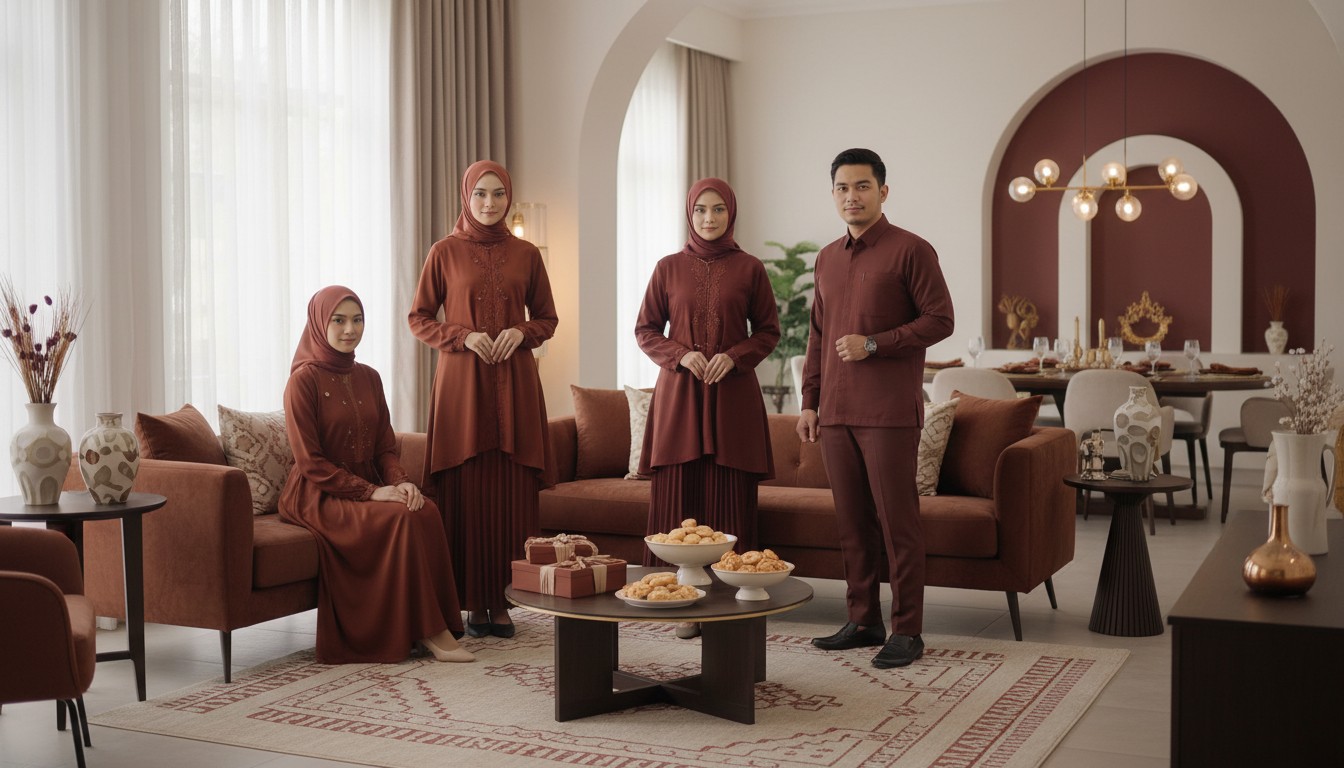 Lupakan Sage Green! Warna Mahogany Diprediksi Bakal 'Meledak' di Lebaran 2026: Intip Inspirasinya